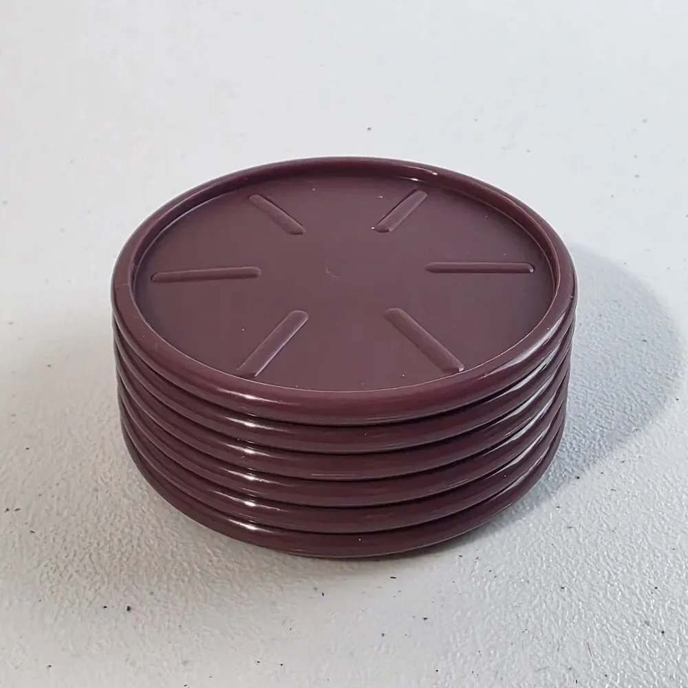 Tupperware Coasters Lids Lot of 6 Coffee Mug Replacement 3